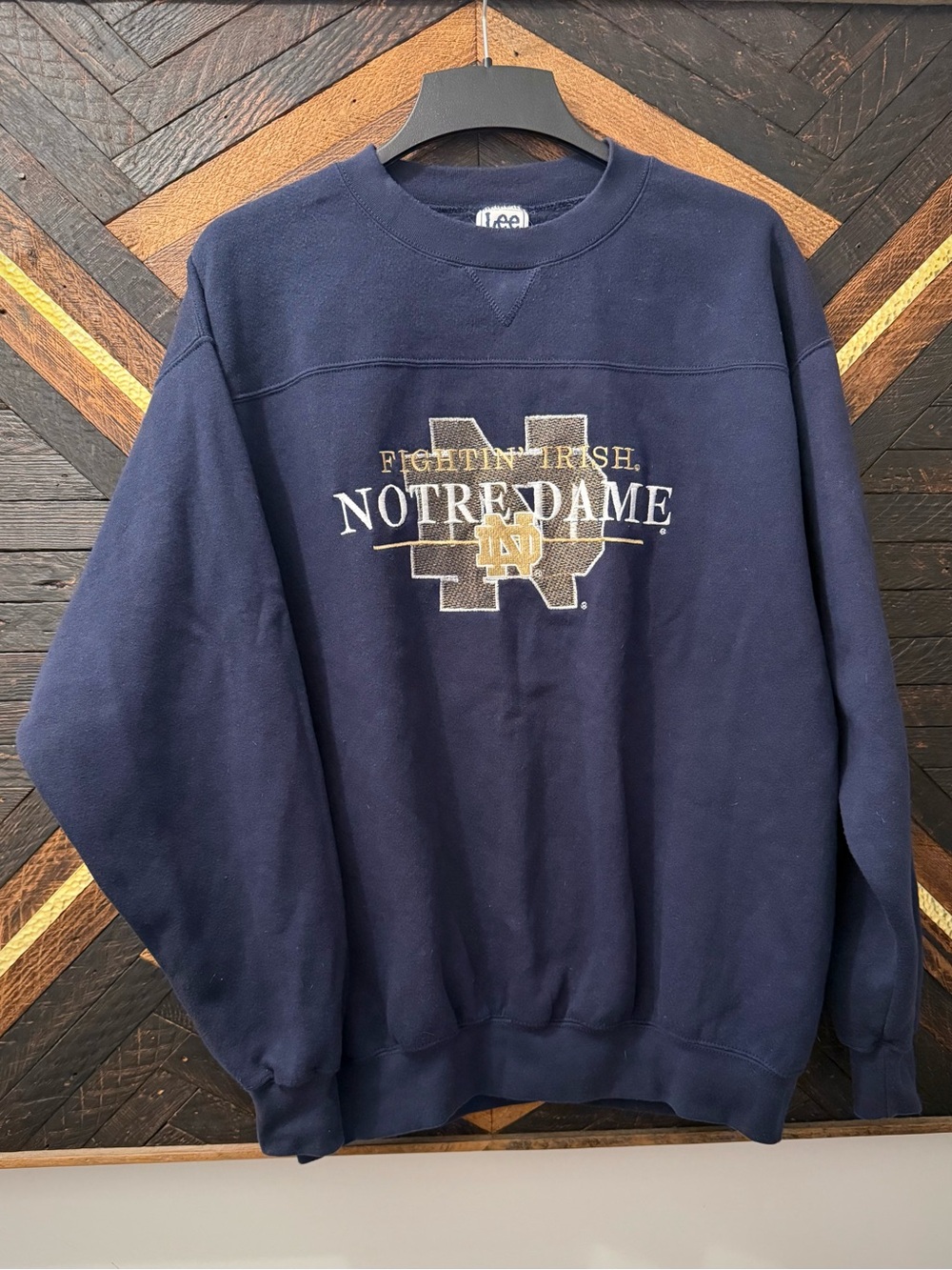 Vintage Lee Sport Notre Dame Fightin’ Irish Crewneck Sweatshirt